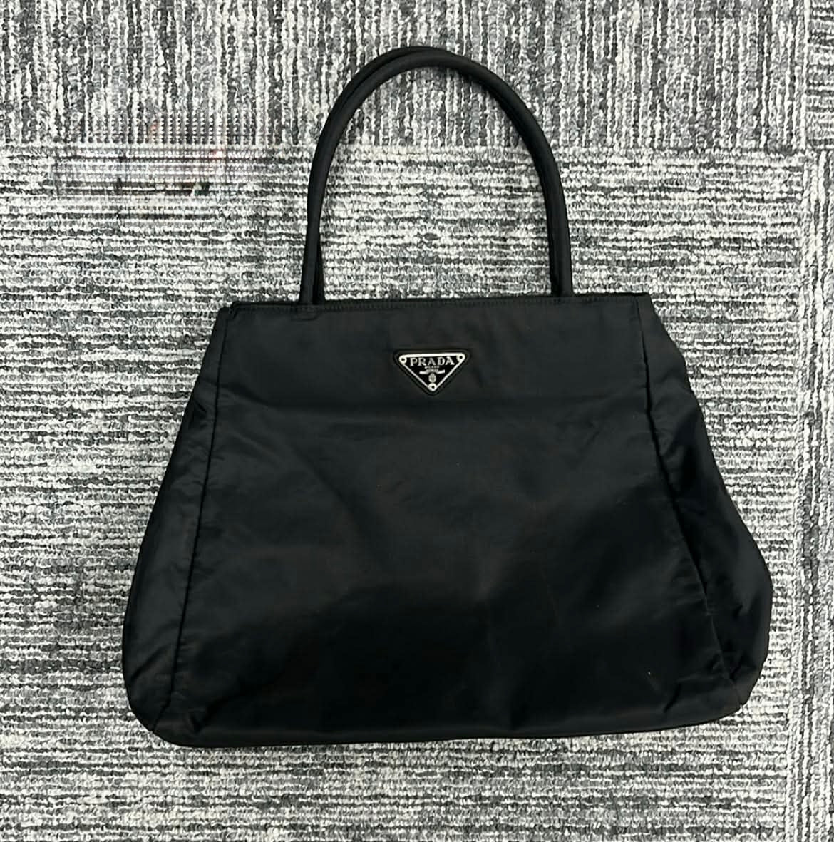 Mala Prada Nylon Tessuto Mini-Tote Vintage- Original